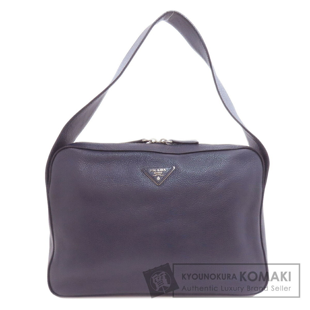 Prada Triangle One Shoulder Hobo Bag Calfskin